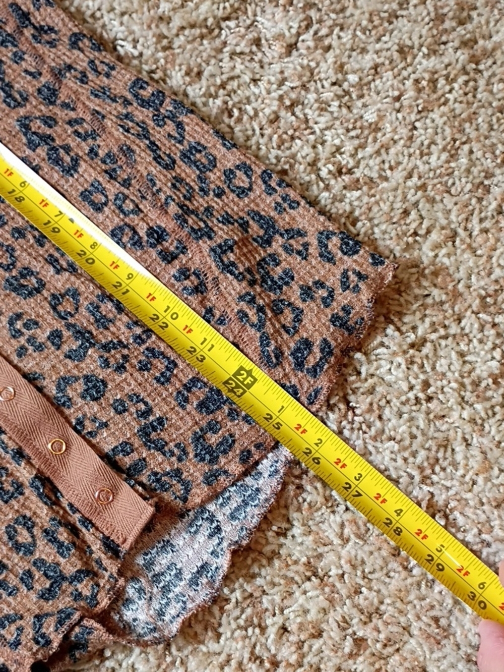 Intimately Free People Leopard Print Button-Up Cardigan - Brown - Picture 14 of 14